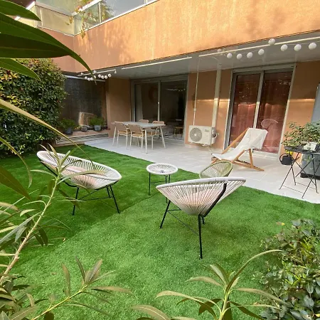 Daire Cosy 2 Pieces, Jardin Privatif Et Piscine Fabron