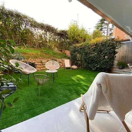 Cosy 2 Pieces, Jardin Privatif Et Piscine Fabron Daire Nice